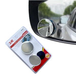 Auto Thrill 3R 360° Adjustable Round Blind Spot Mirror for Car ORVM – Frameless Convex Wide Angle Parking Mirror, Water Resistant, Easy Install, Pack of 2 for Cars, Trucks & Bikes