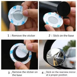 Auto Thrill 3R 360° Adjustable Round Blind Spot Mirror for Car ORVM – Frameless Convex Wide Angle Parking Mirror, Water Resistant, Easy Install, Pack of 2 for Cars, Trucks & Bikes