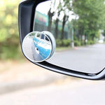Auto Thrill 3R 360° Adjustable Round Blind Spot Mirror for Car ORVM – Frameless Convex Wide Angle Parking Mirror, Water Resistant, Easy Install, Pack of 2 for Cars, Trucks & Bikes