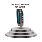 Zinc alloy premium key cover on a white background with text