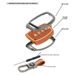 Auto thrill Premium Metal Key Cover Compatible with Hyundai Alcazar and Creta Car 4 Button Smart Key