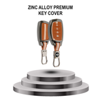 Auto thrill Premium Metal Key Cover Compatible with Hyundai Alcazar and Creta Car 4 Button Smart Key