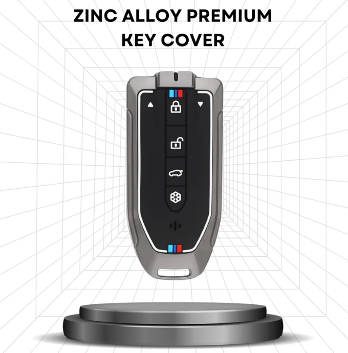 Auto Thrill Premium Metal Silicone Key Cover Compatible for Mahindra Xev 9E, Be 6E & 7Xo (6 Button)