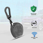 Auto Thrill Premium Leather Black Key Cover Compitable for Suzuki Swift | Ertiga | Wagonr | Celerio | Swift Dzire | Alto | Fronx | Brezza | S Presso | Ignis | 2 Button Remote Key