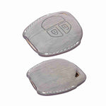 Auto Thrill Premium Leather Gray Key Cover Compitable for Suzuki Swift | Ertiga | Wagonr | Celerio | Swift Dzire | Alto | Fronx | Brezza | S Presso | Ignis | 2 Button Remote Key