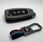 Auto Thrill Premium Key Cover Compatible for for Hyundai Verna/Elantra/Tucson 2017 Onwards 3 Button Flip Key