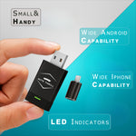 AutoThrill 2-in-1 Wireless Car Adapter | Convert Wired Android Auto & CarPlay to Wireless | Bluetooth Connectivity | Compatible with OEM Stereo Screen Wired Android Auto/CarPlay