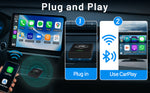 AutoThrill 2-in-1 Wireless Car Adapter | Convert Wired Android Auto & CarPlay to Wireless | Bluetooth Connectivity | Compatible with OEM Stereo Screen Wired Android Auto/CarPlay