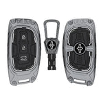 Heavy duty smart key cover with anti scratch design, secure grip and stylish metal frame protection
