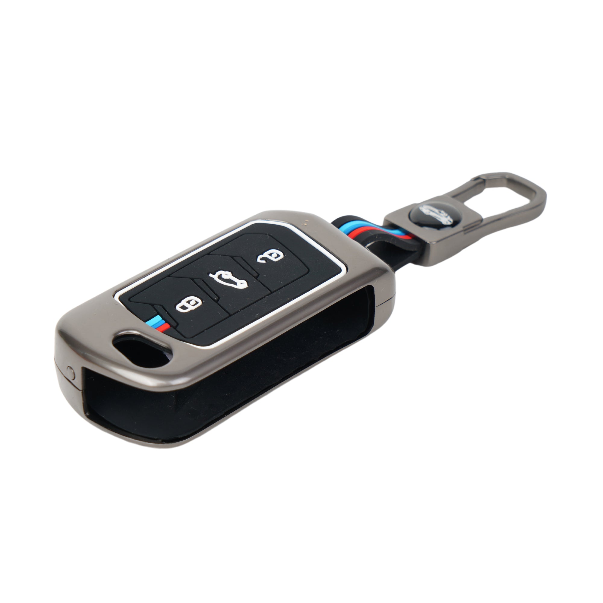 Car key fob cover with buttons on a white background