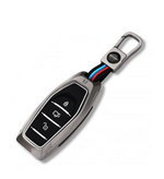 Car key fob with remote control on a white background
