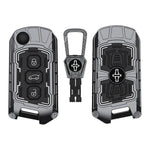 Heavy duty zinc alloy key case with 360 degree protection and anti scratch finish