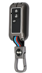 Car key fob cover with BMW logo on a white background