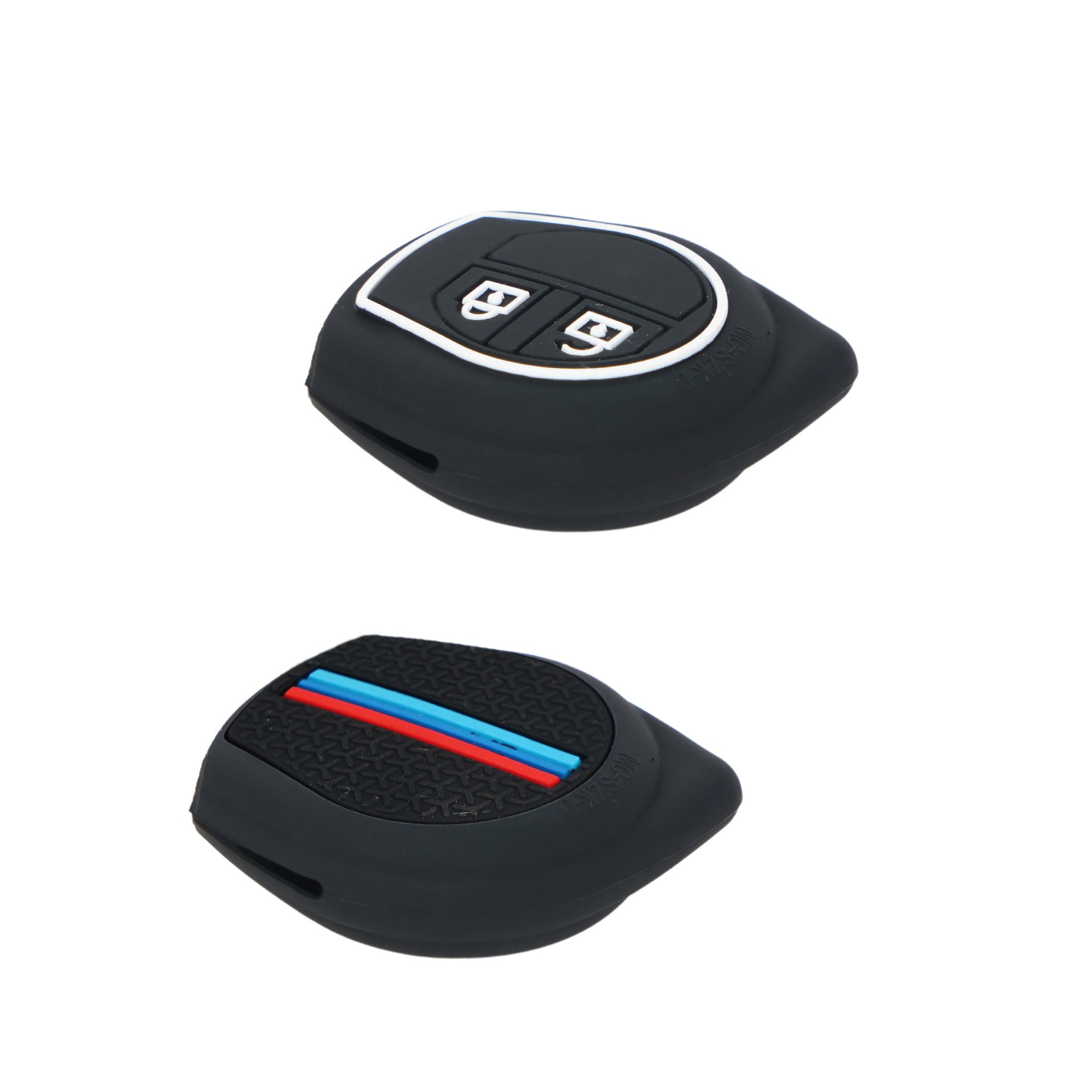Auto Thrill Premium Metal Silicone Black Key Cover Compitable for Suzuki Swift | Ertiga | Wagonr | Celerio | Swift Dzire | Alto | Fronx | Brezza | S Presso | Ignis | 2 Button Remote Key