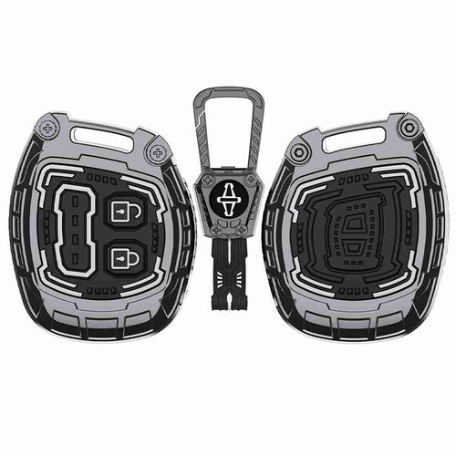 Auto Thrill Premium Cortex Silver Key Cover Compitable for Suzuki Swift | Ertiga | Wagonr | Celerio | Swift Dzire | Alto | Fronx | Brezza | S Presso | Ignis | 2 Button Remote Key