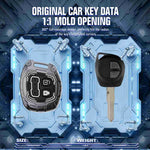 Auto Thrill Premium Cortex Silver Key Cover Compitable for Suzuki Swift | Ertiga | Wagonr | Celerio | Swift Dzire | Alto | Fronx | Brezza | S Presso | Ignis | 2 Button Remote Key