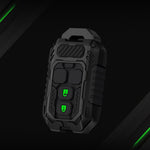 Suzuki car key cover luxury black smart key protector case with shockproof design and metal keychain accessory