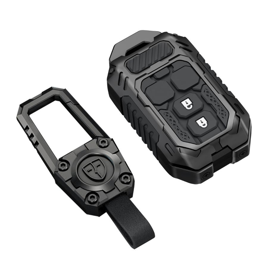 Suzuki car key cover rugged transformer design smart remote key protector case with black finish and durable key holder