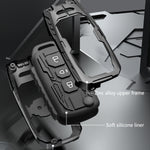 AutoThrill Premium Transform Key Cover Compatible with Tata Tiago | Nexon | Altroz | Safari | Storme | Zest | Bolt | Tigor | Punch | Hexa 3 Button Flip Key