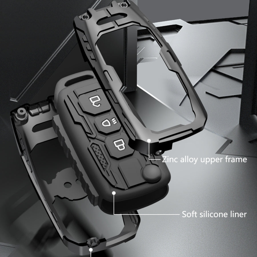 AutoThrill Premium Transform Key Cover Compatible with Tata Tiago | Nexon | Altroz | Safari | Storme | Zest | Bolt | Tigor | Punch | Hexa 3 Button Flip Key
