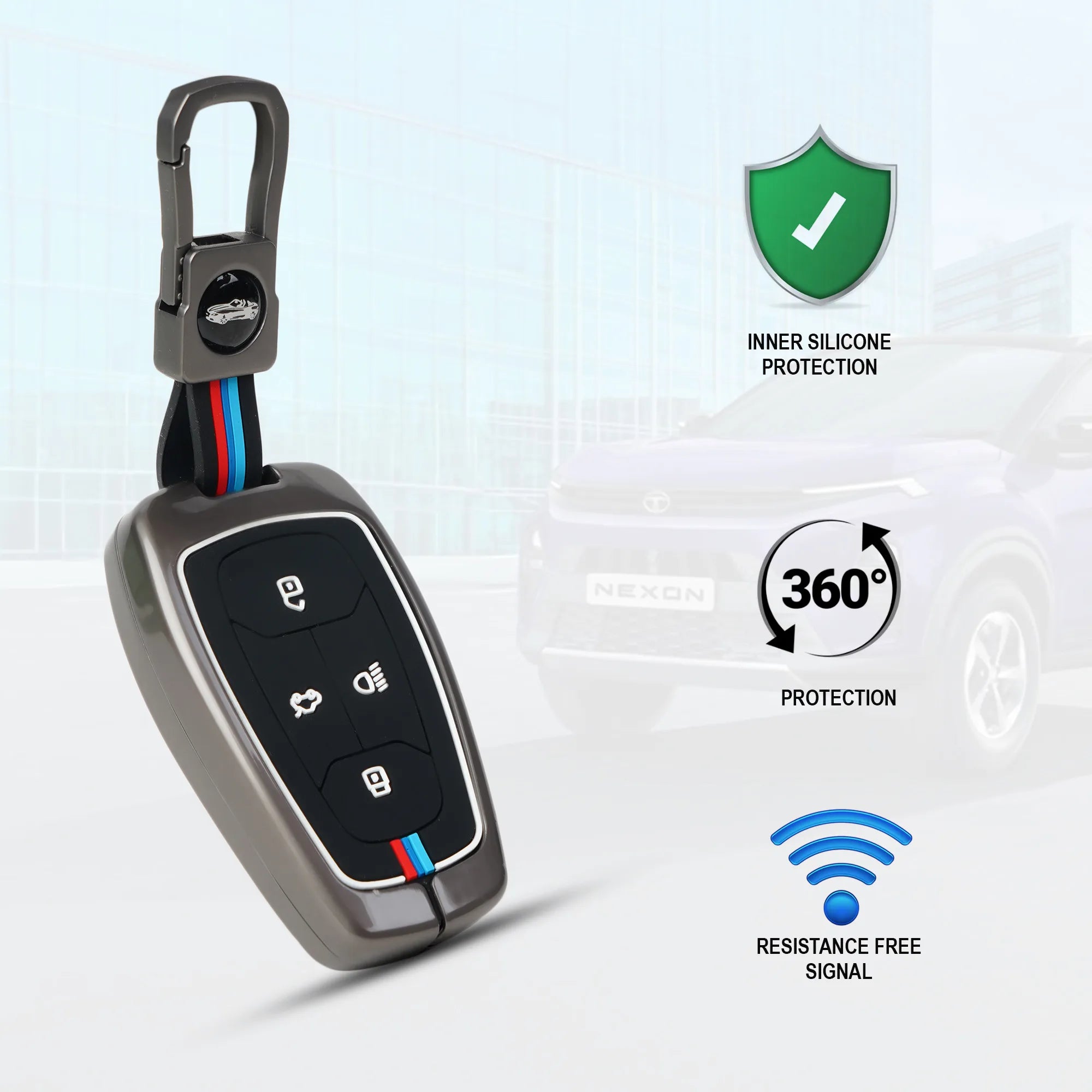 Tata smart key cover with 360 protection design