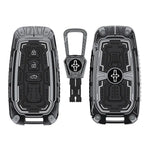 Premium alloy smart key cover with rugged metallic finish and full body scratch resistant protection